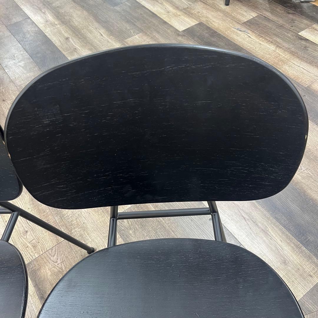 ①ASPLUND トンディーナ　ダイニングチェア　ブラック　イタリア製　2脚