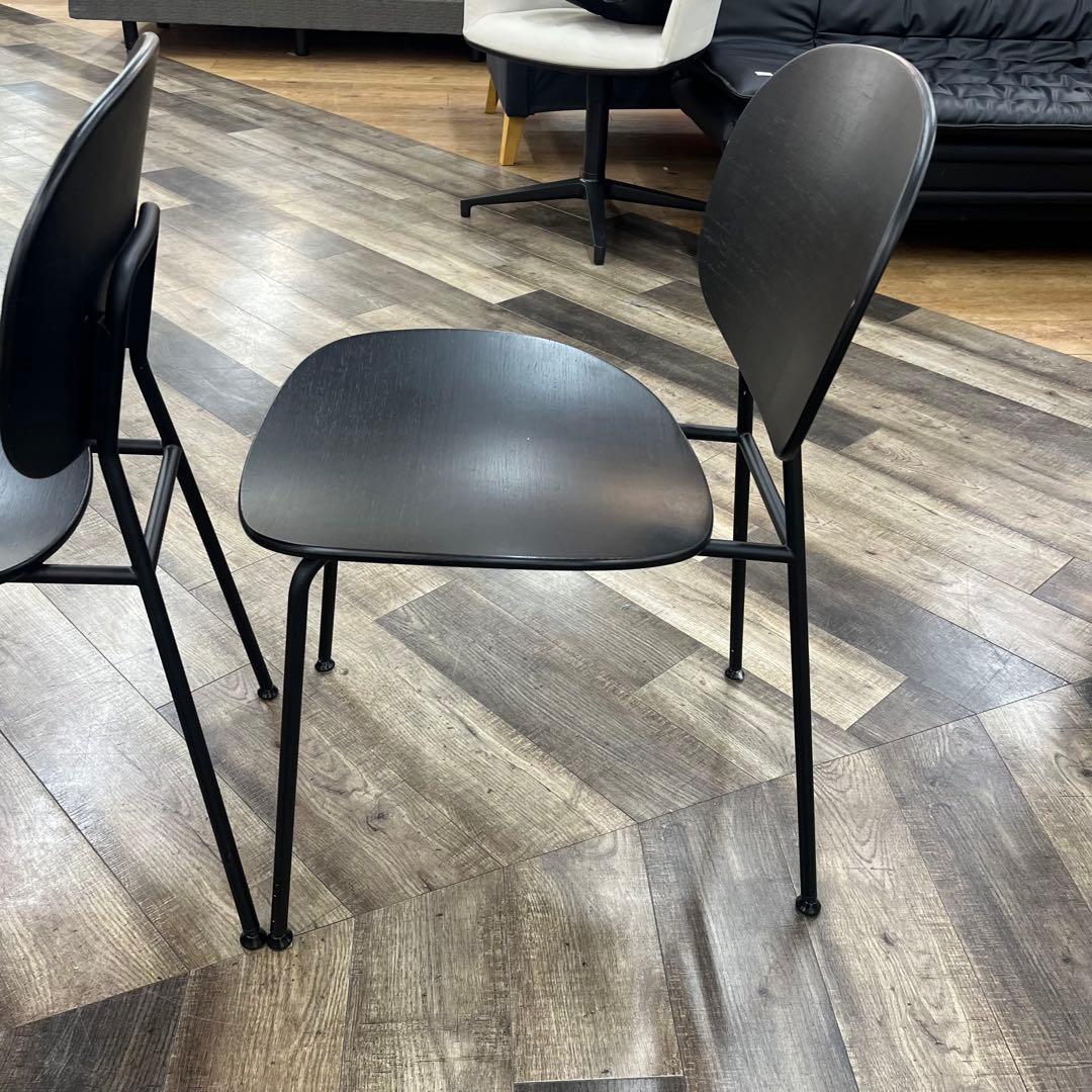 ①ASPLUND トンディーナ　ダイニングチェア　ブラック　イタリア製　2脚