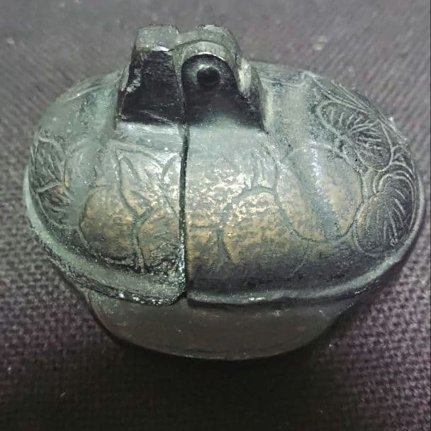 燭台　珍品　折り畳み燭台　古銅製　金工　携帯燭台　蝋燭立て　ロウソク立て　ア12