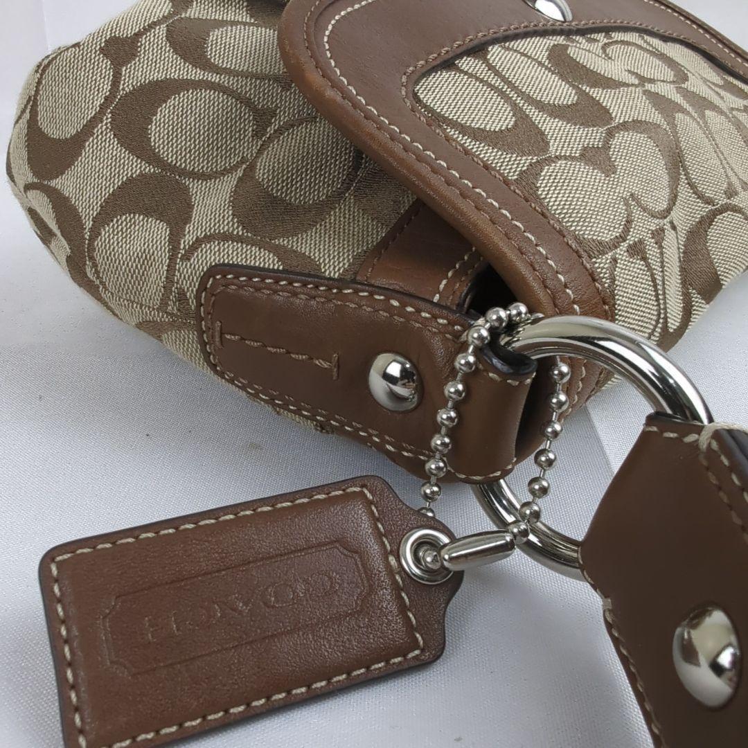 【美品】COACH コーチ ワンショルダー バッグ ホーボー