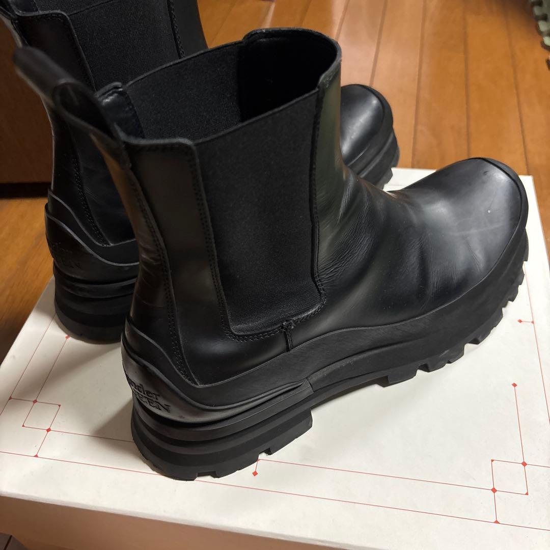 Alexander McQueen ブラック サイドゴアブーツ