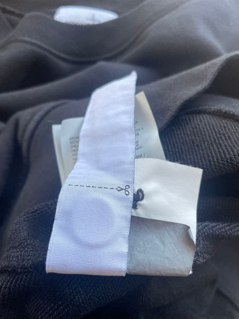 STONE  ストーンアイランド ワッペンロゴスウェット黒Lサイズ