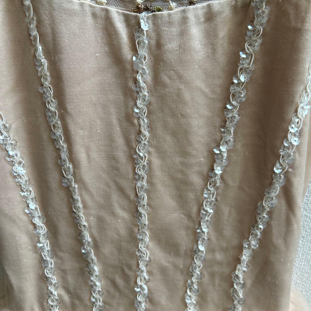 バレエ 衣装 チュニックレオタード ベージュレディース ドレス