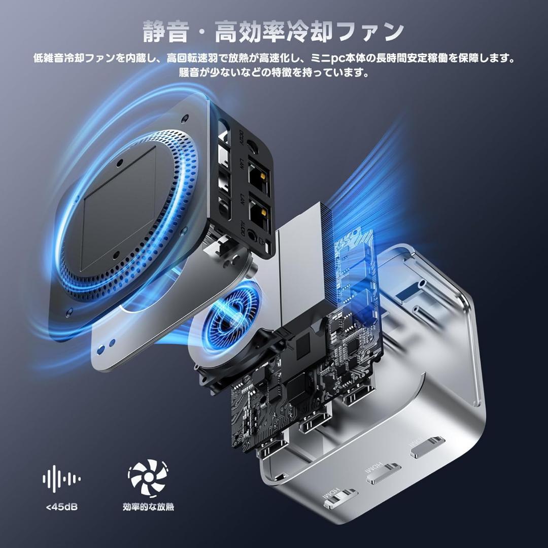 専用❣️ミニpc❣️n100 mini pc 動作サクサク 最大3.4GHz