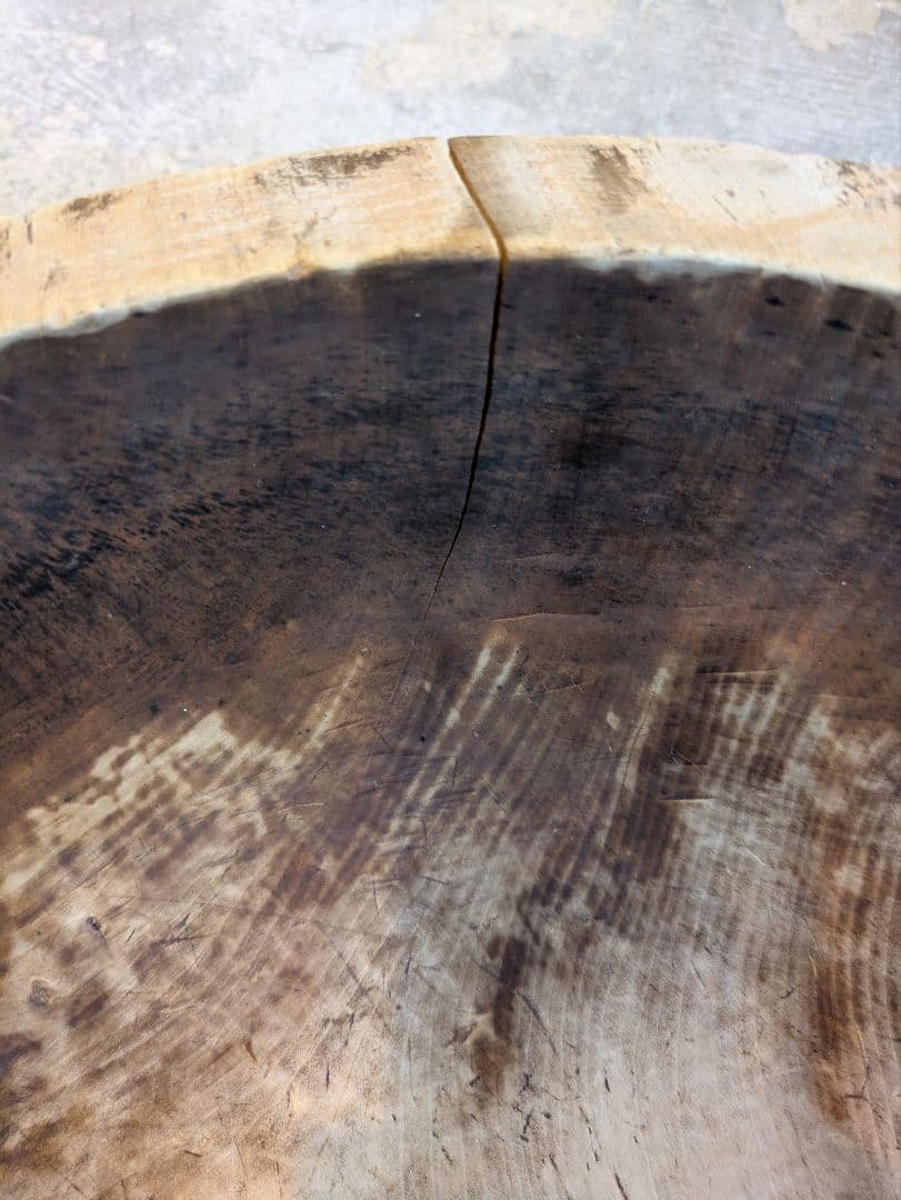 アンティーク 古道具 木製 ボウル こね鉢 生地鉢 ねり鉢 木鉢 民芸 器