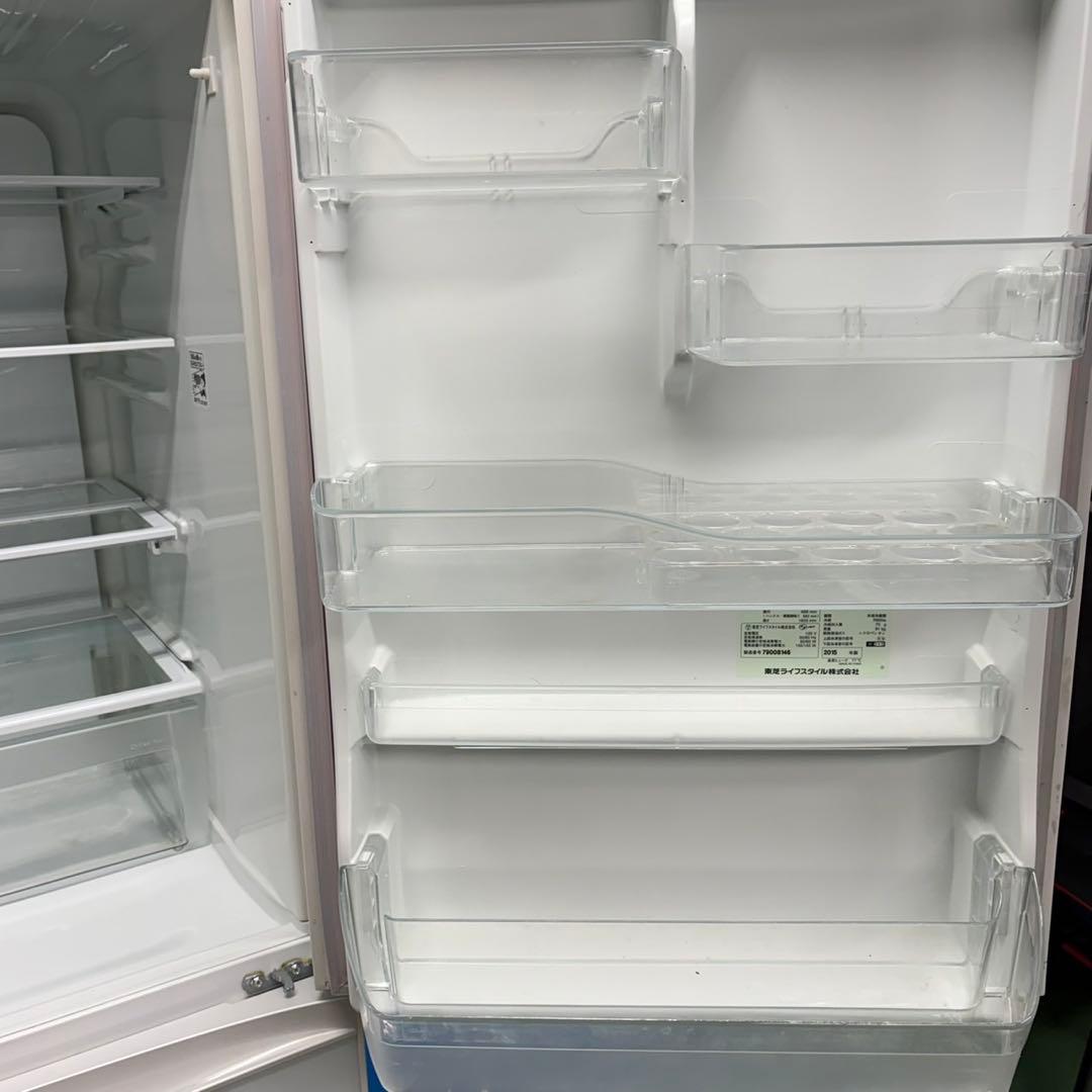 699 鏡面　大型冷蔵庫　5ドア　右開き　400L強 自動製氷機付　右開き　美品