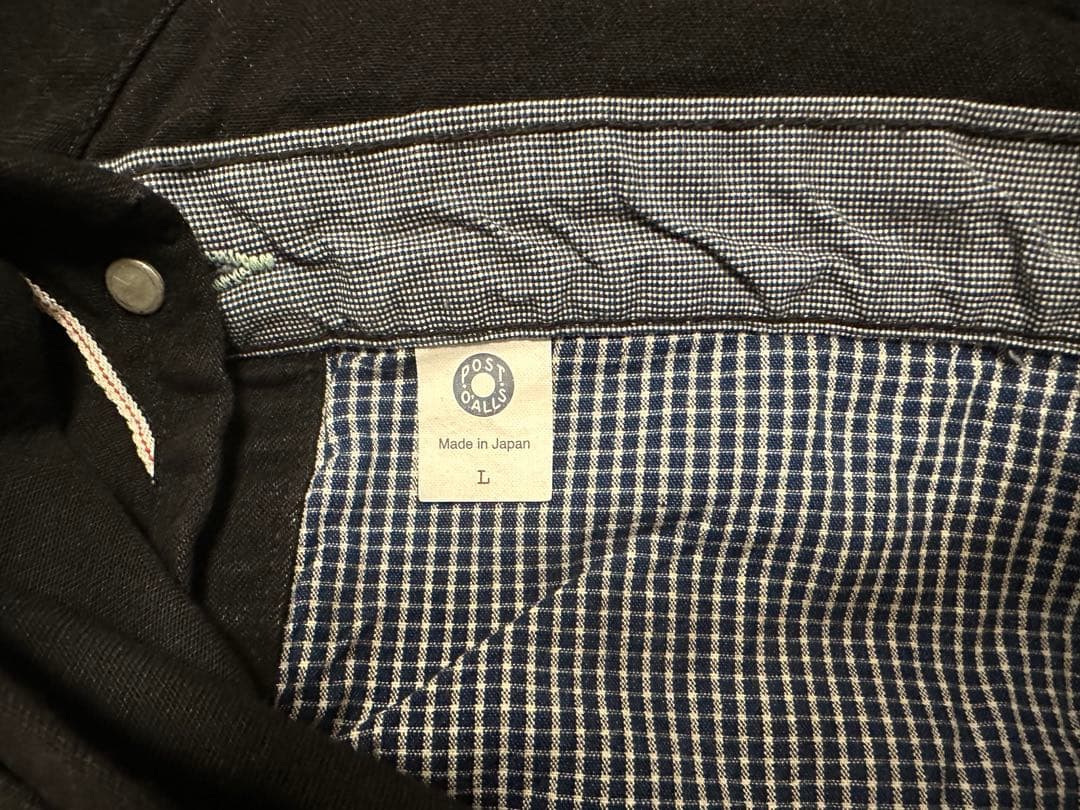 POST OVERALLS ポスト オーバーオール Ｎo.1 ブラック 黒 L