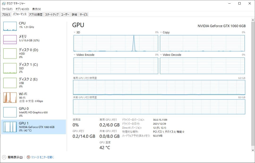 DELL XPS 8920 i7/ 16GB/ SSD＋HDD/ GTX1060