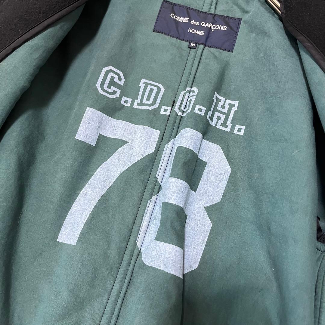 きらら　　 オム　ウール　ライン　プリント　ダッフルコート　ブラック　M