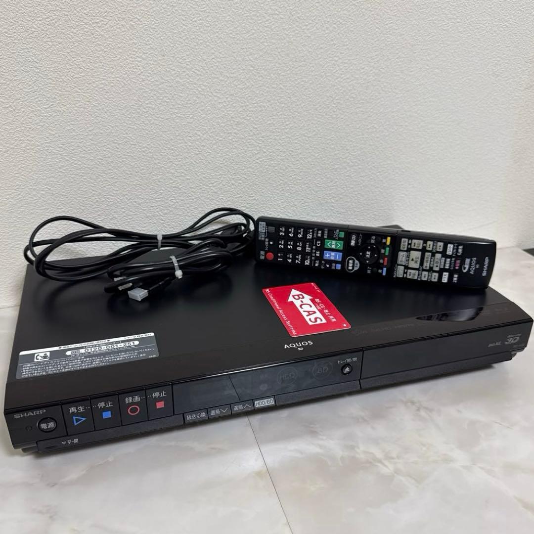 SHARP AQUOS ブルーレイレコーダー 320GB 3D対応 HDMI付き