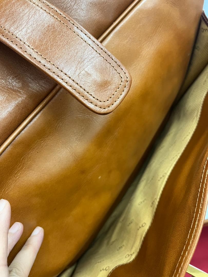 ★美品★MARUEM　本革　スクエア　ボストンバッグ　旅行鞄　レトロ　キャメル