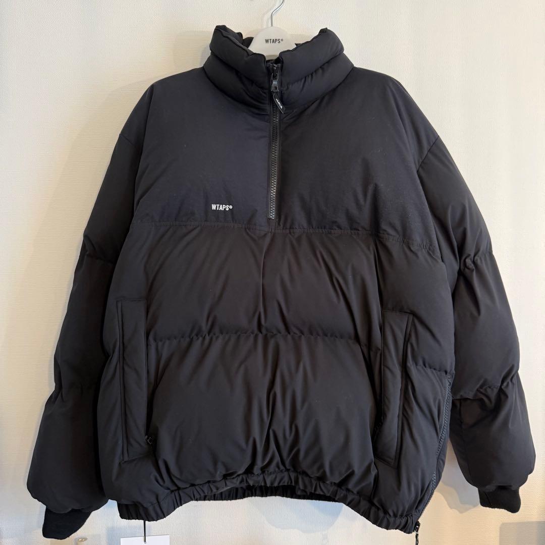 【美品・L】WTAPS TTL PULLOVER JACKET BLACK 黒