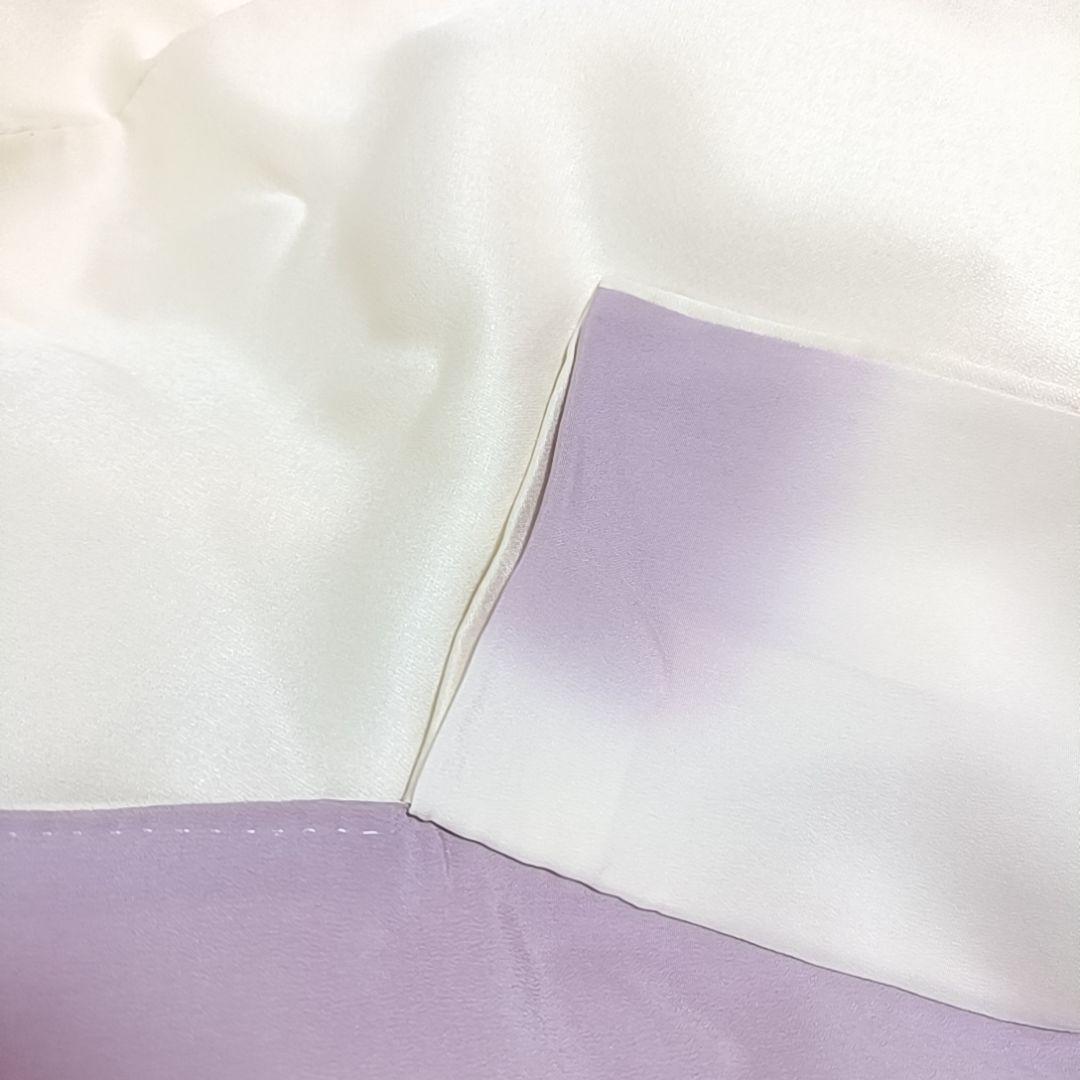 ち*る様 850 着物 袷 着丈150 付け下げ クリーム色 花柄