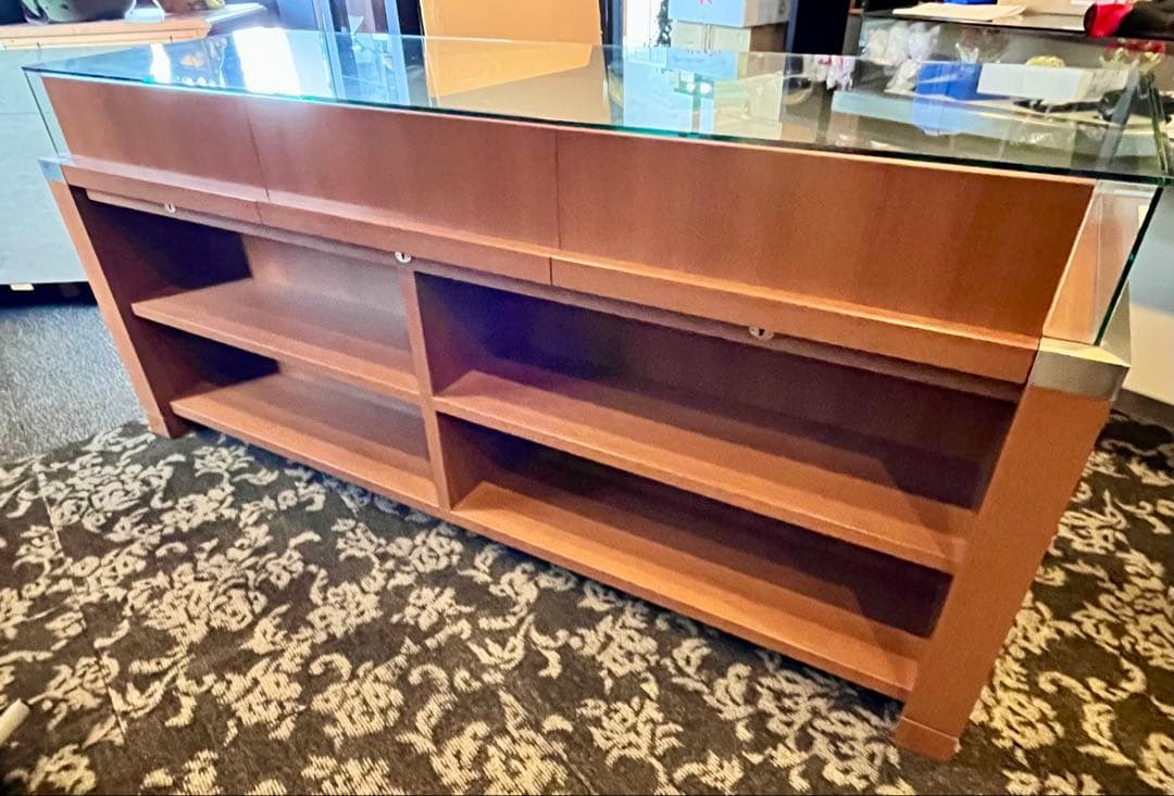 ★☆ スライド式 ガラスショーケース 鍵付 ☆★