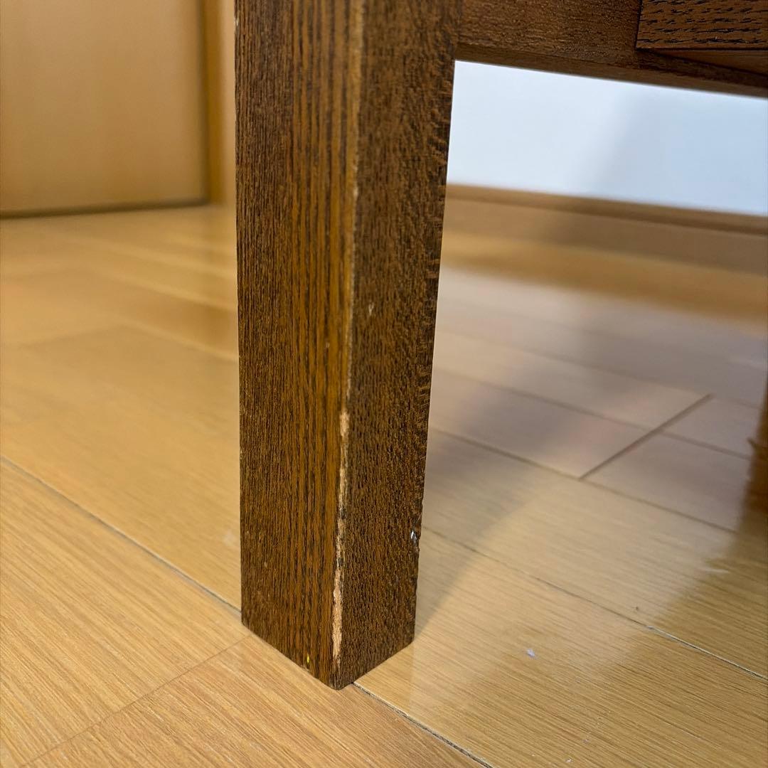 最終お値下げ　unico ガラスローテーブル