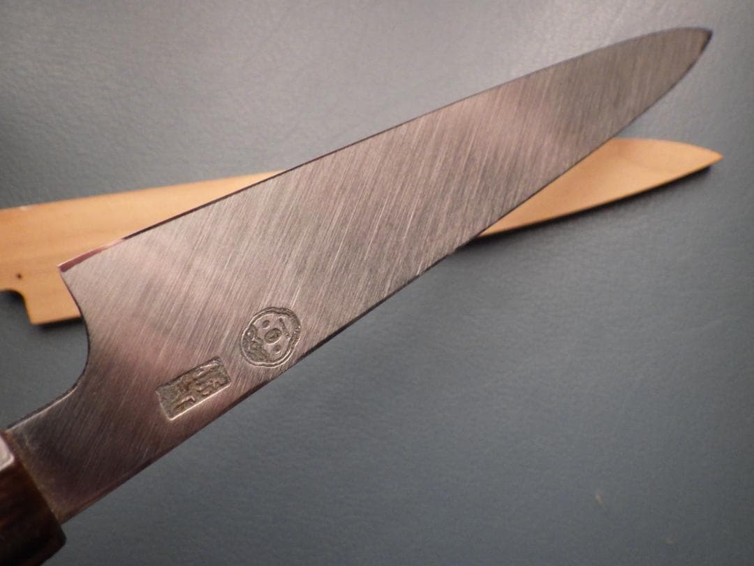 マ*メ様 水本焼★白選鋼・堺一文字光秀造/柳刃刺身包丁★鞘付属★