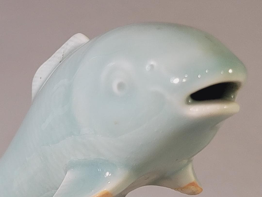 青磁 双魚置物 DT735