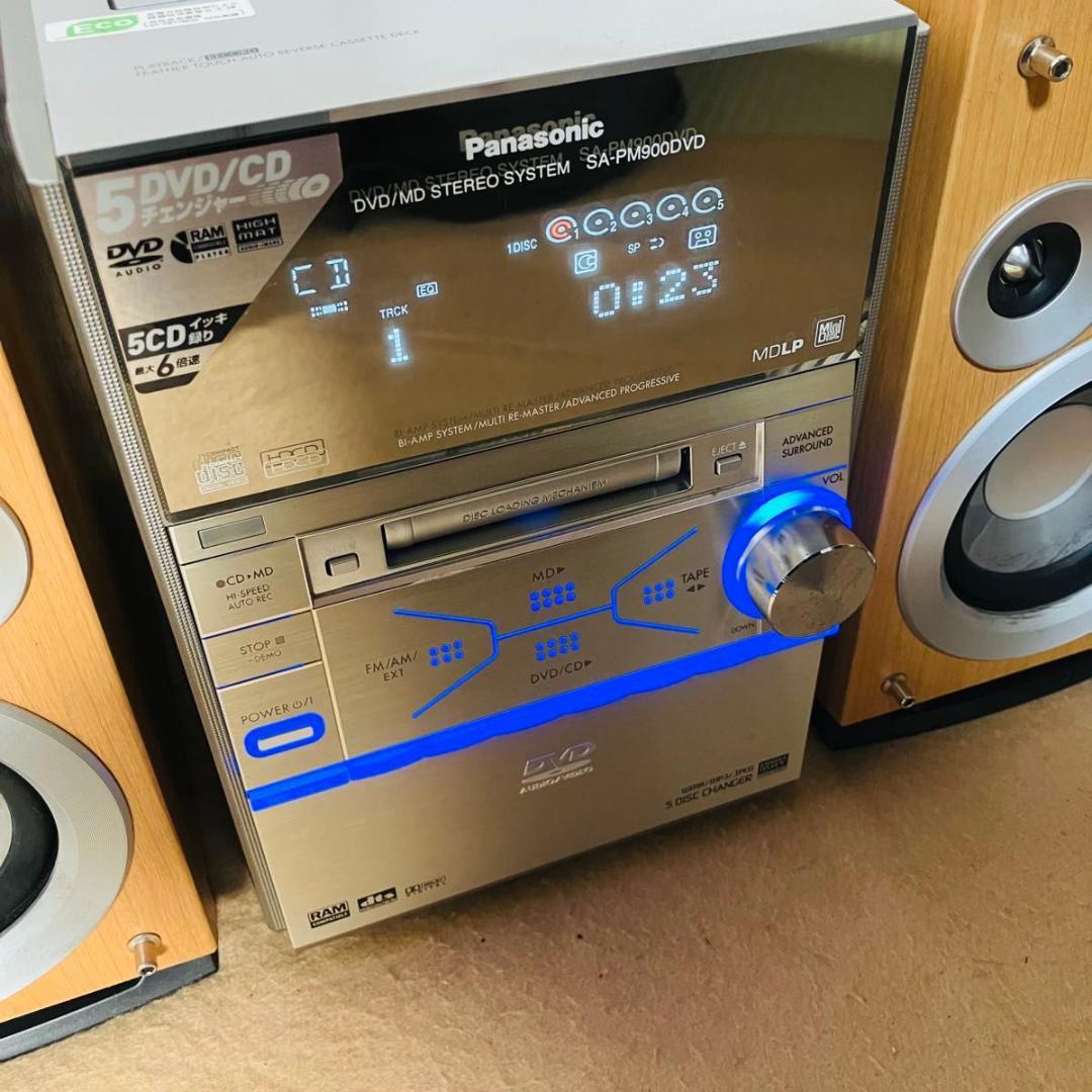 【動作品】Panasonic SC-PM900DVD システムコンポ シルバー