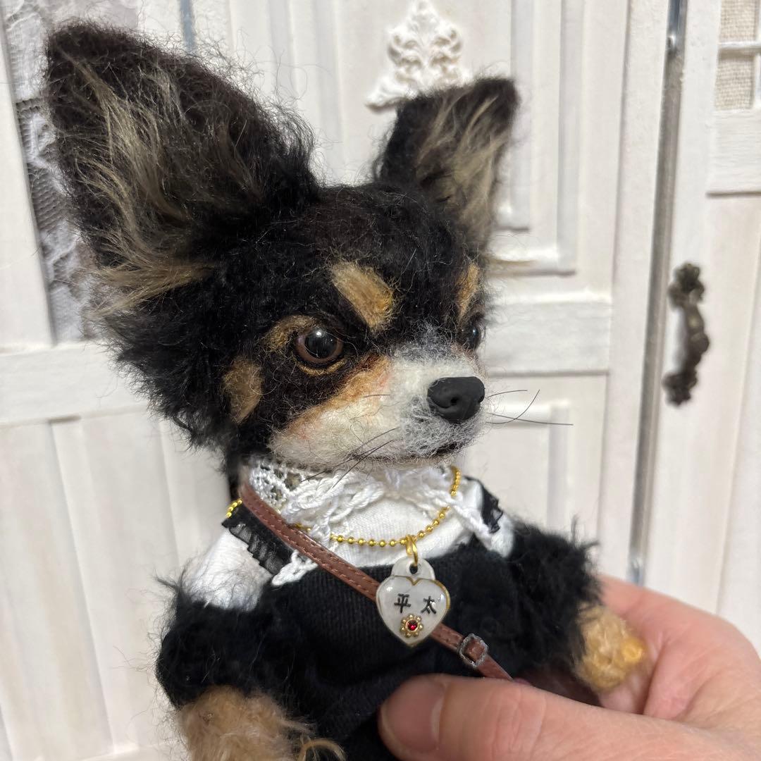 羊毛フェルトお人形　モナカ