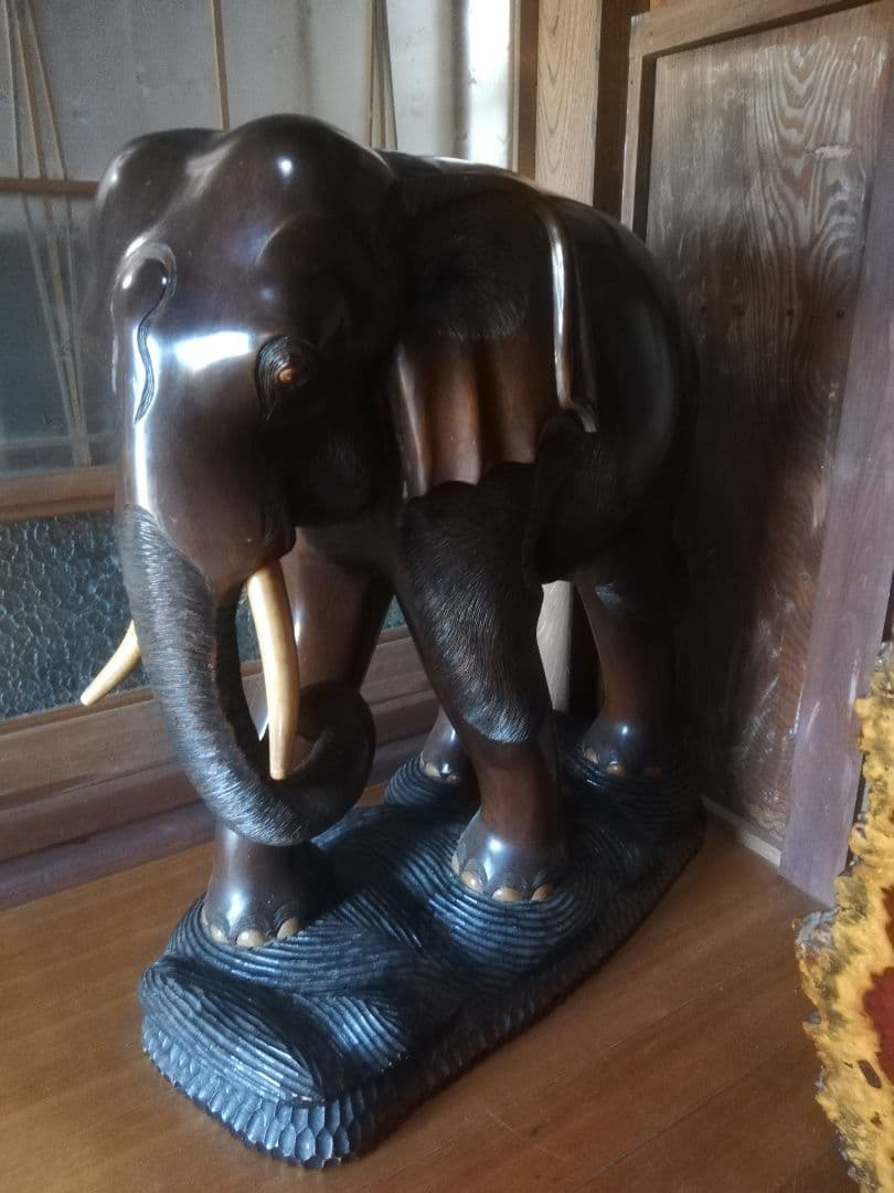 巨大　象　彫物　彫刻　アジア　輸入