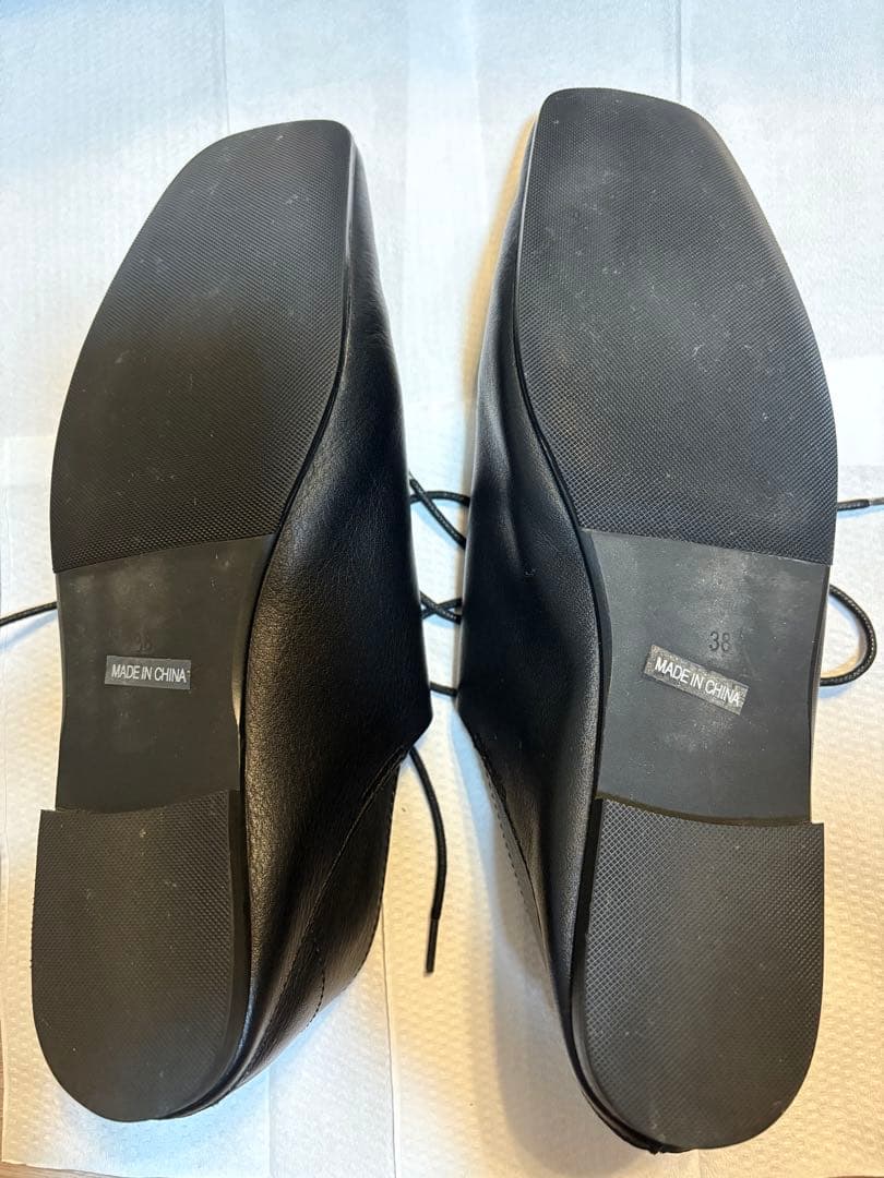 美品 TODAYFUL Laceup Leather Shoes ブラック