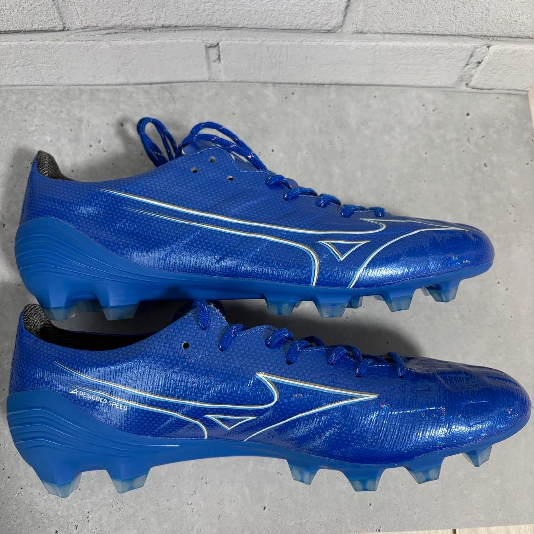 ミズノ　アルファ　プロ　25.5 青　スパイク