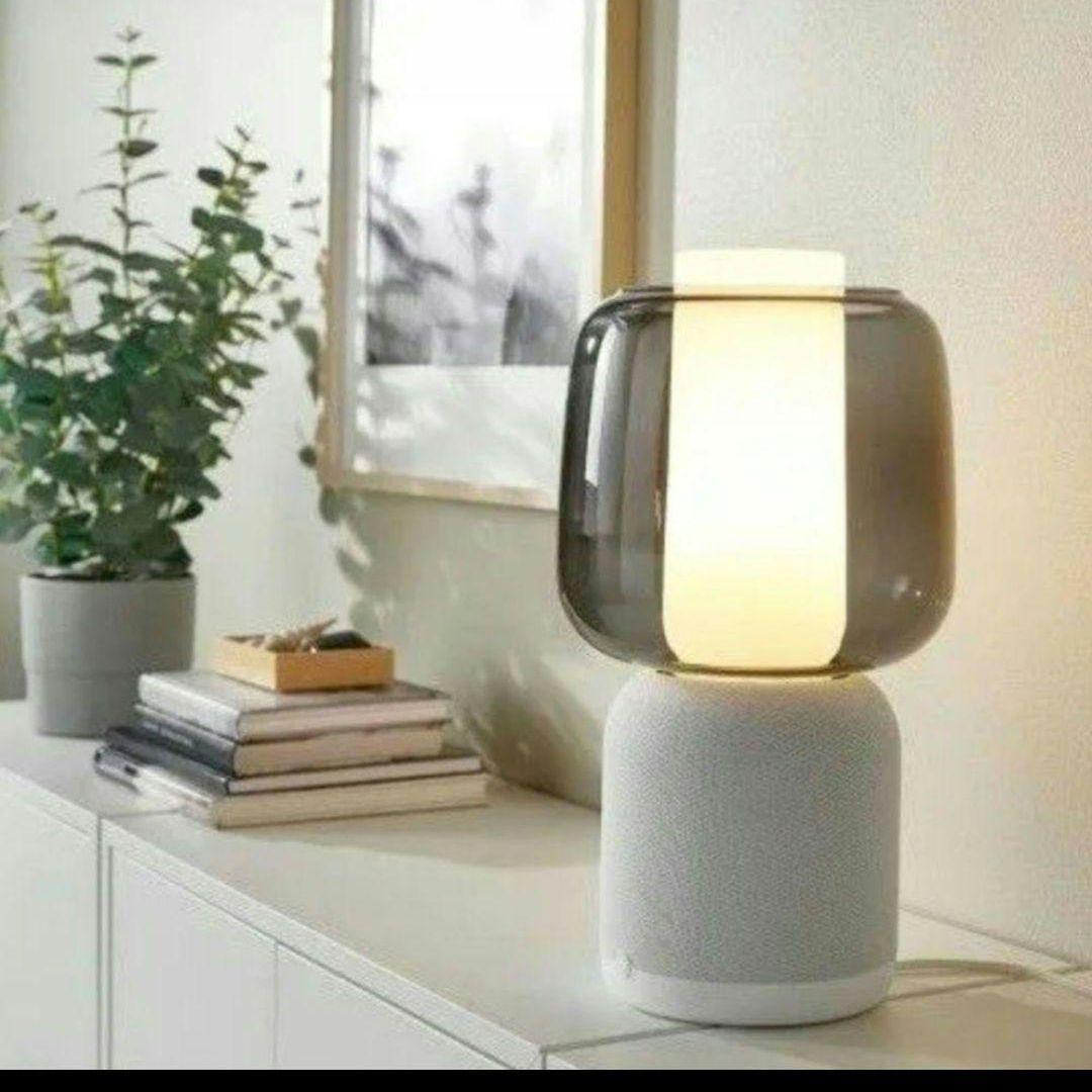 IKEA　シンフォニスク スピーカーランプ WiFi付き、ガラスシェード　セット