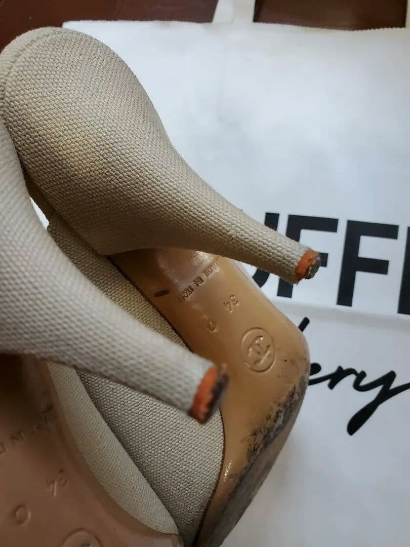 シャネル　CHANEL　ココマーク　キャンバスミュール　サイズ34