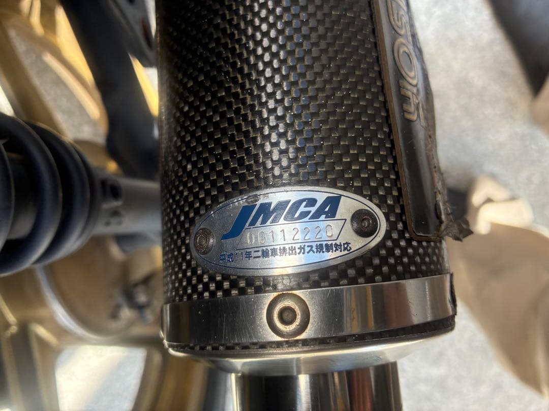 180sx　エイプ100 ヨシムラ　チタンマフラー　YB125SPにて使用