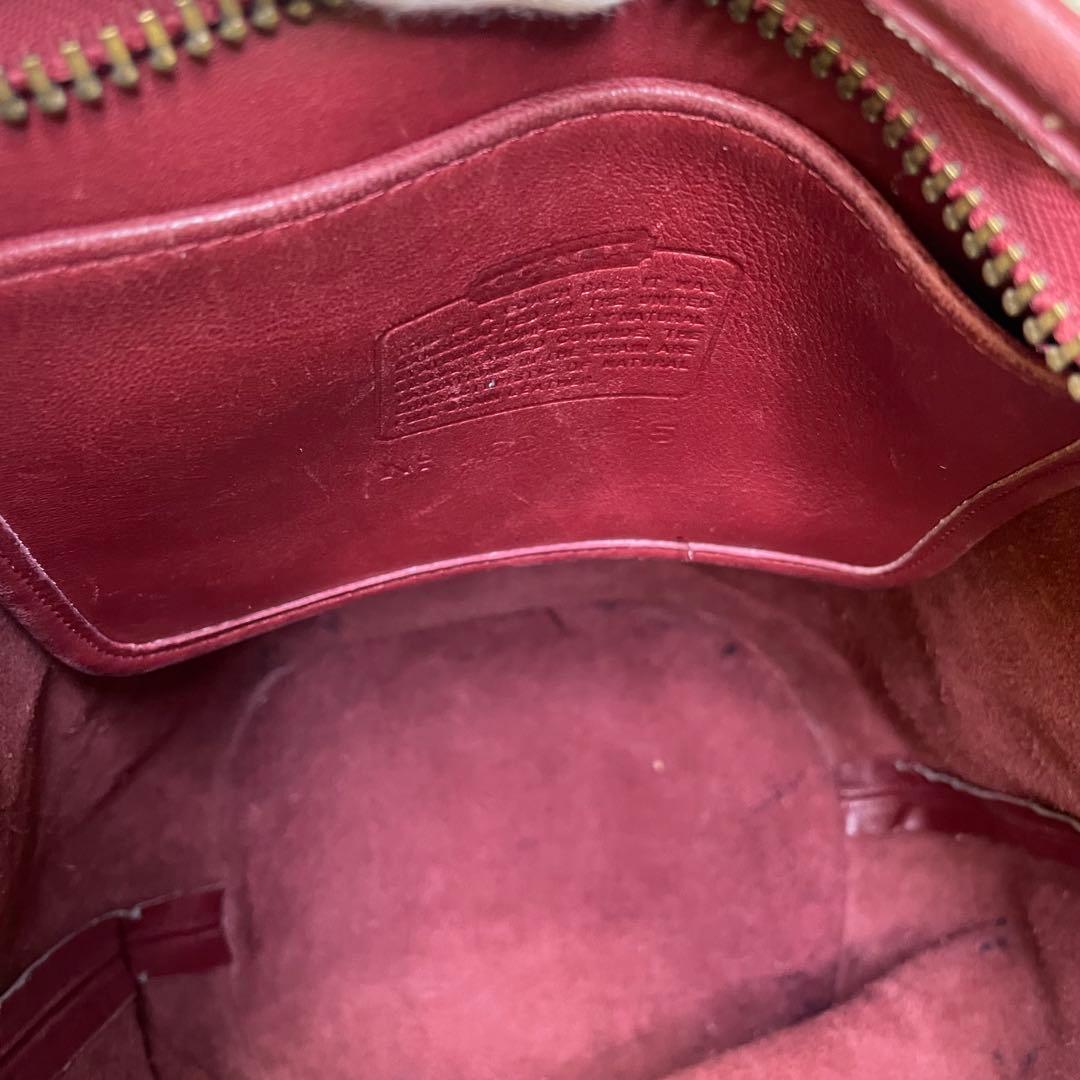 COACH オールドコーチ バケツバック ショルダーバッグ y2k 赤