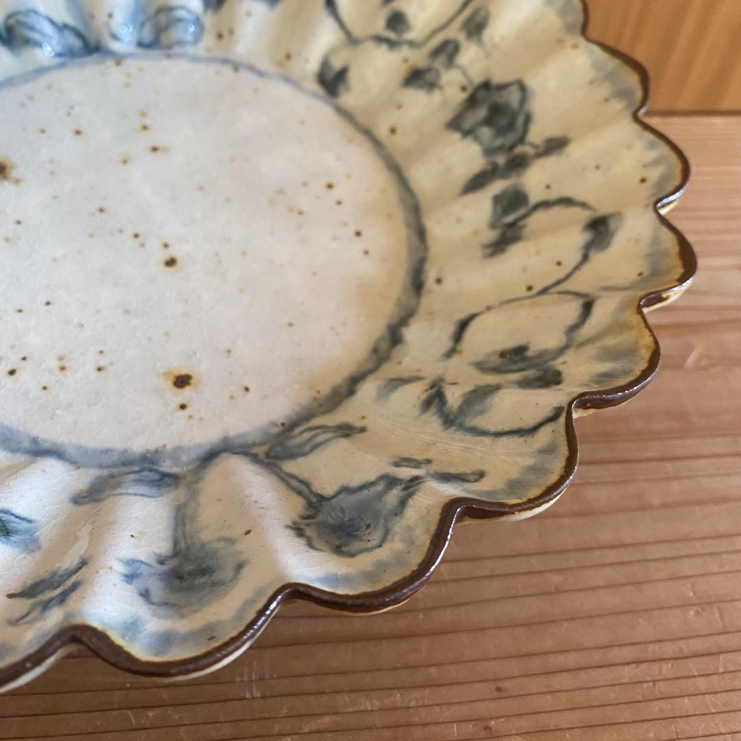 コウホ窯 市野吉記 安南手 輪花　大鉢