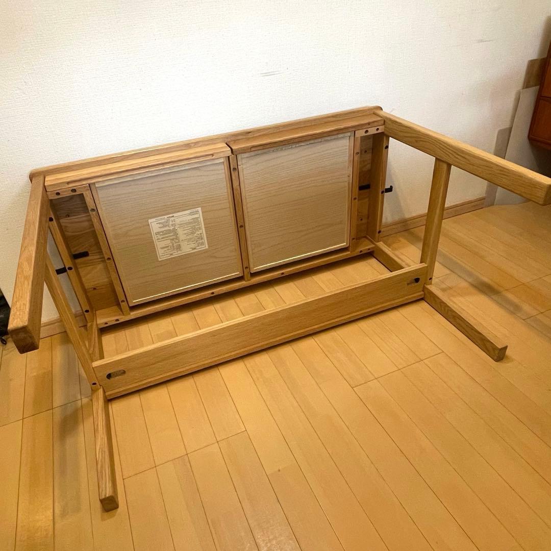 無印良品　オーク　無垢材　デスク