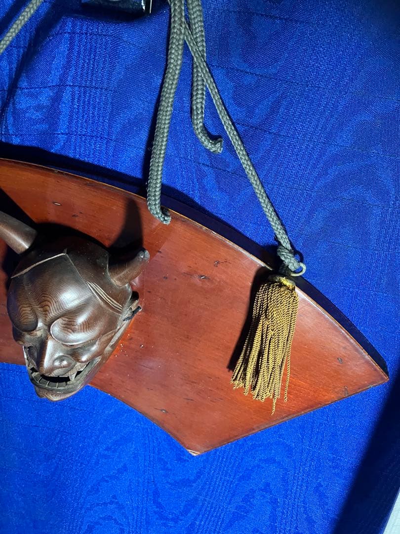 般若　木製 能面 鬼の顔　般若の壁掛け