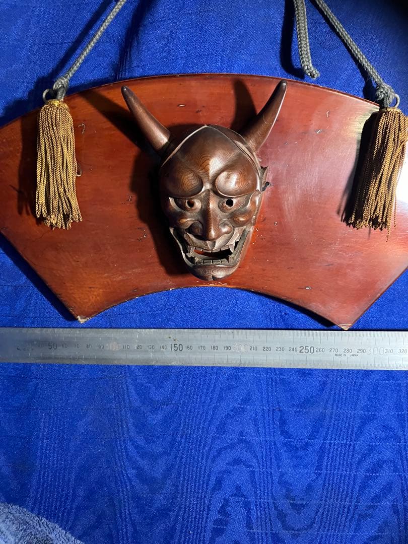 般若　木製 能面 鬼の顔　般若の壁掛け