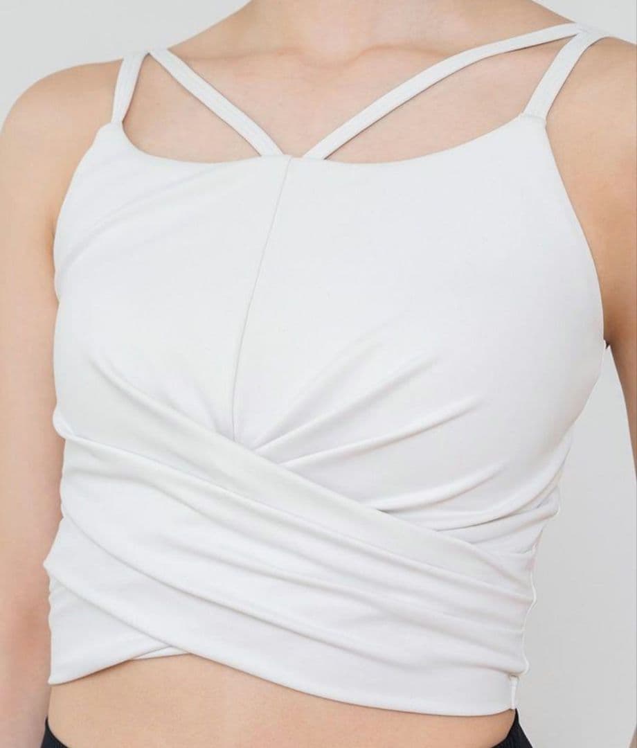 SUKALA ショートクロスキャミ&レギンスセットアップ ネイビーブルー S