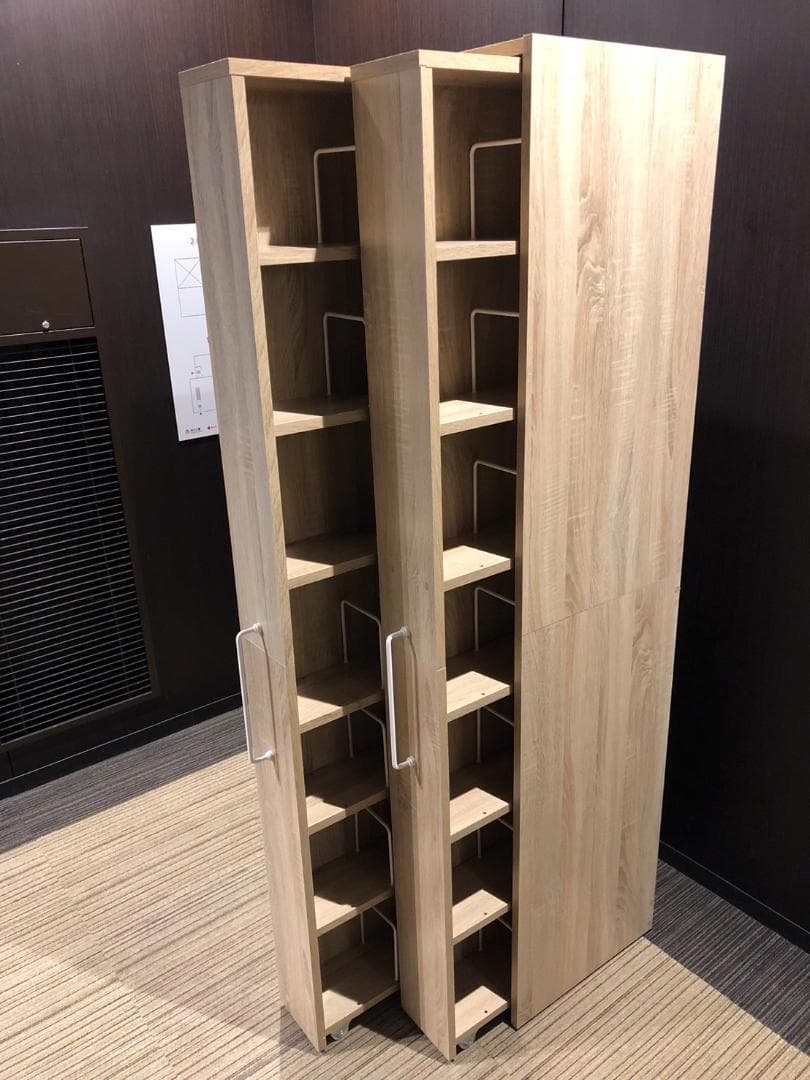 【福岡市限定】展示品・未使用品】隙間本棚 大容量収納 可動棚