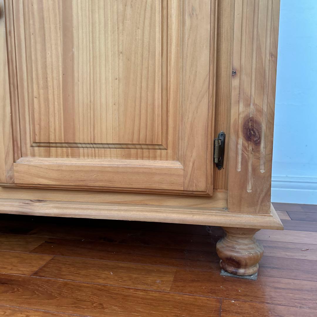 【スネちゃん】カントリー無垢テレビボード、リビング収納、カウンター パイン