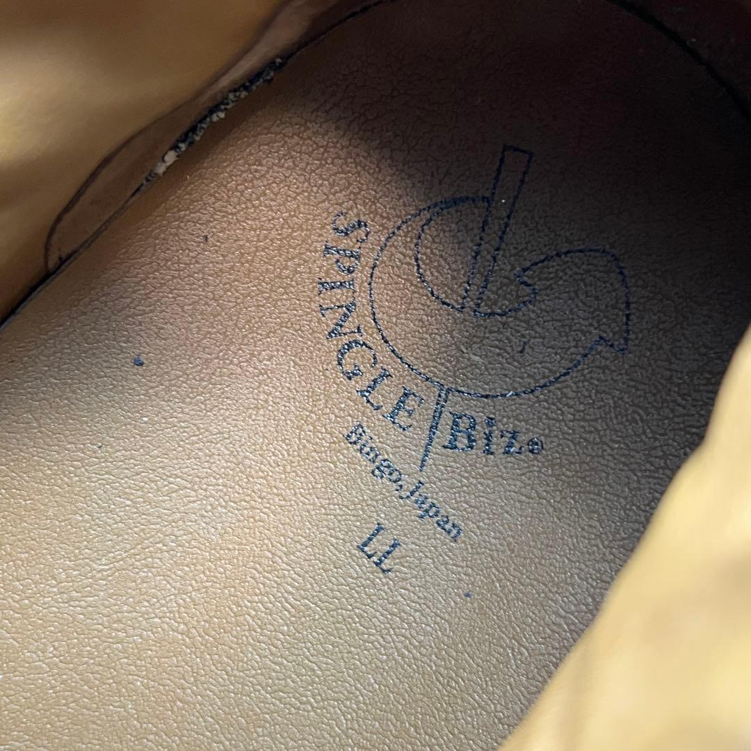 美品【スピングルムーブ】（LL）スピングルビズ チャッカブーツ ブラック 日本製