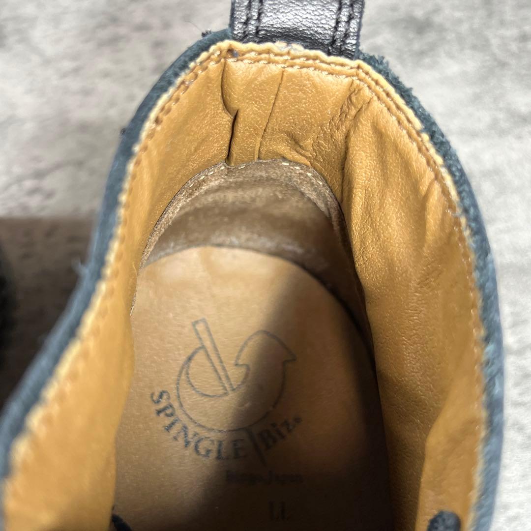 美品【スピングルムーブ】（LL）スピングルビズ チャッカブーツ ブラック 日本製