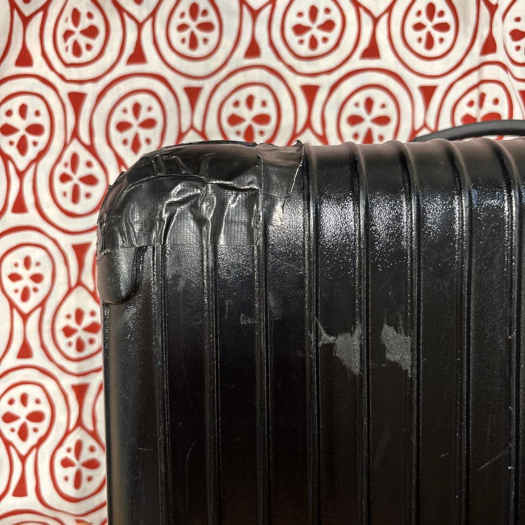 【破損】RIMOWA リモワ　サルサ　マットブラック スーツケース　4輪　87L