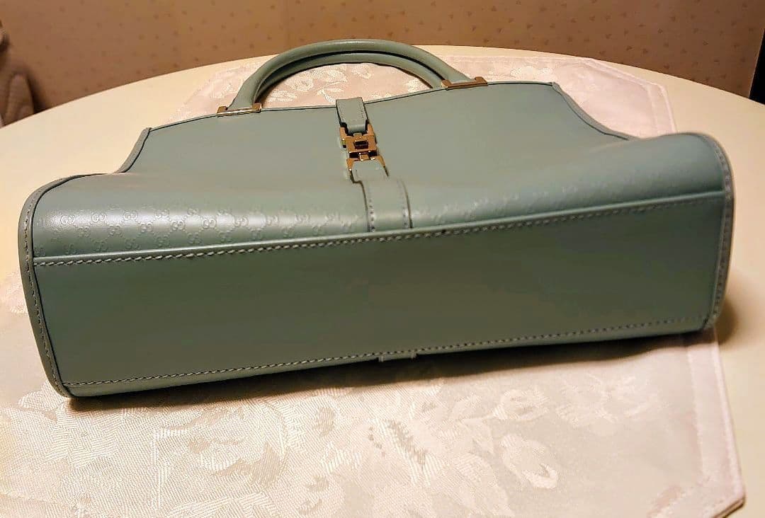 GUCCI　ハンドバッグ　ミントブルー バッグ