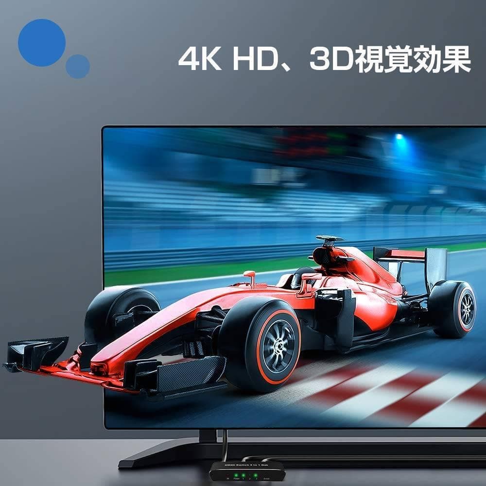 自動/手動切替可能なHDMI切替器 HDMI 2.0対応