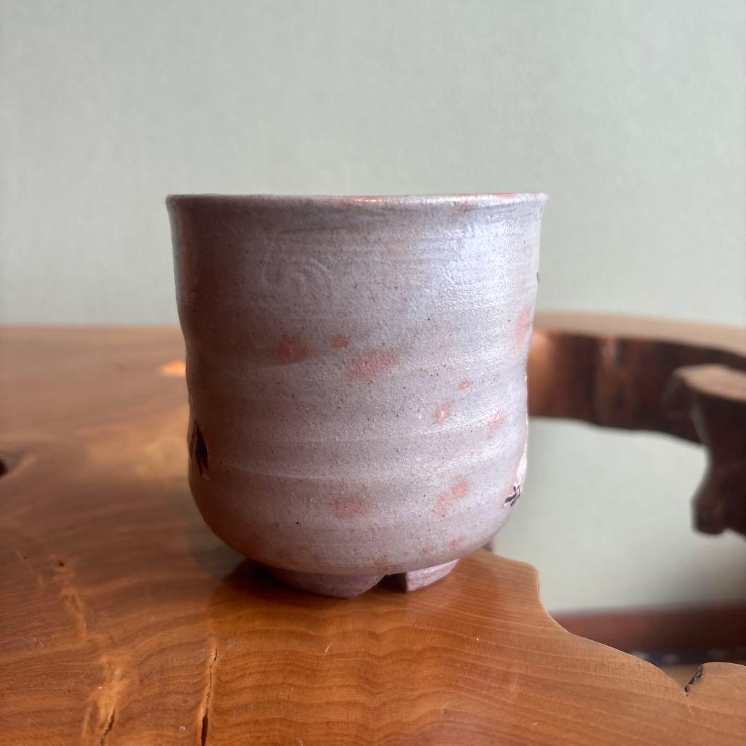 立鶴 筒茶碗 茂生造 抹茶碗 茶道具 共箱