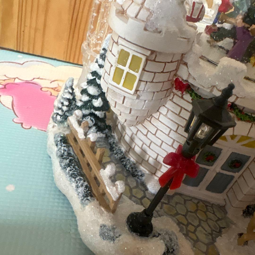 クリスマス スノードーム LEDライト付き