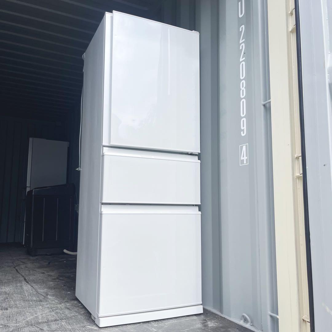 118取付無料！2022年製三菱シンプルホワイトインテリア3ドア冷蔵庫！洗濯機