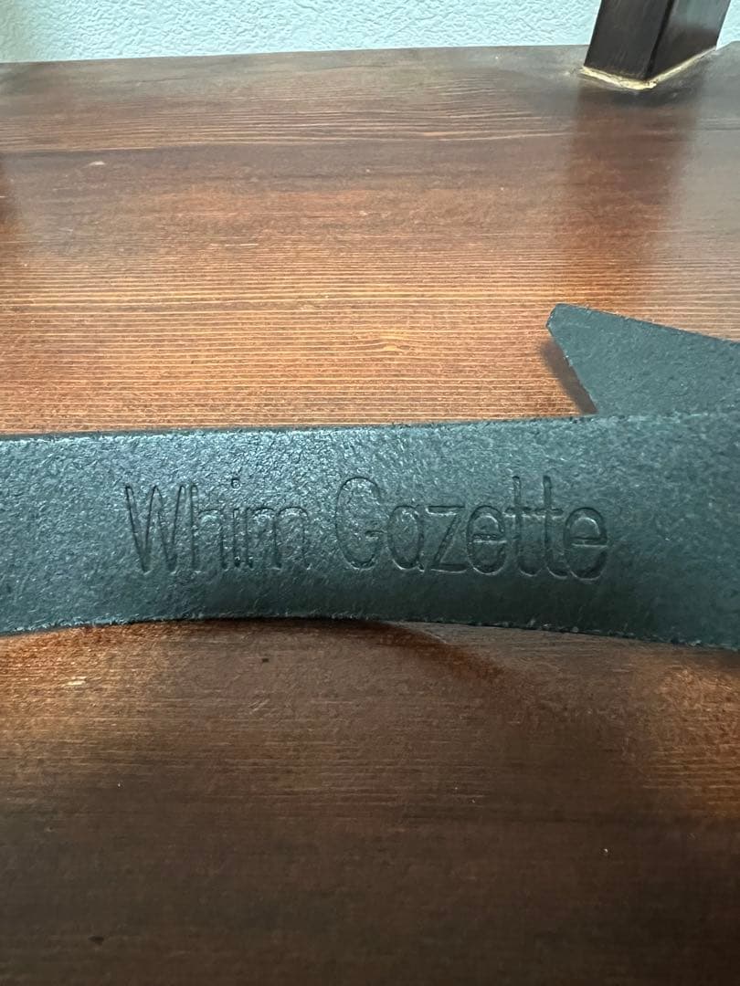Whim Gazette カーフレザーベルト　ウィムガゼット