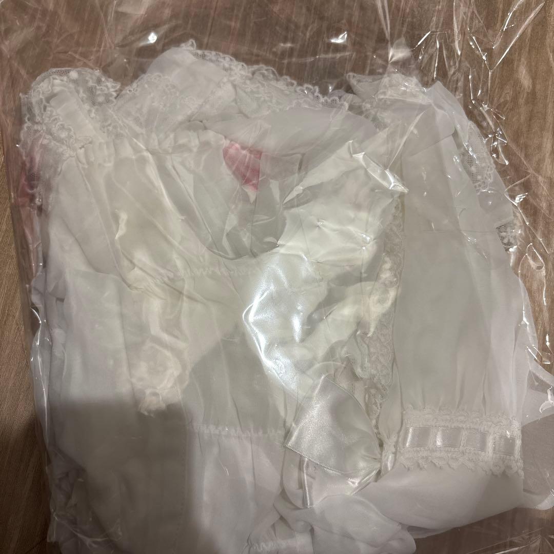 ベイビーザスターズ　シフォンプリンセスドレスブラウス オフ白