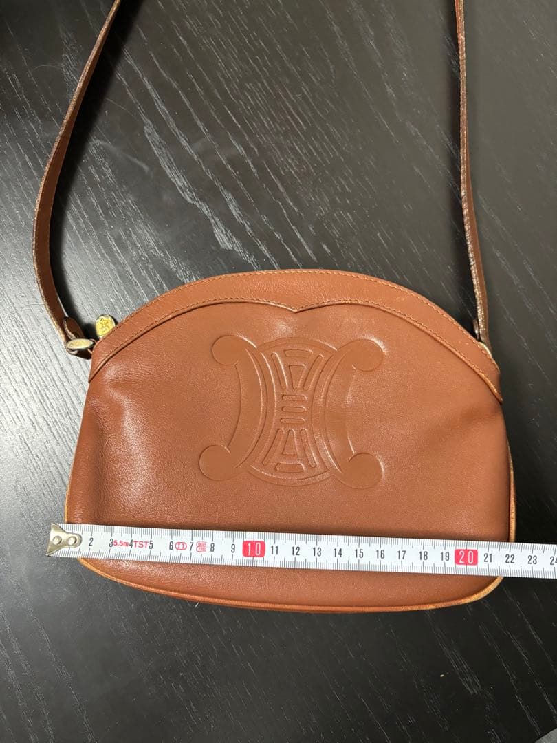 CELINE セリーヌ ショルダーバッグ トリオンフ 型押し ポシェット