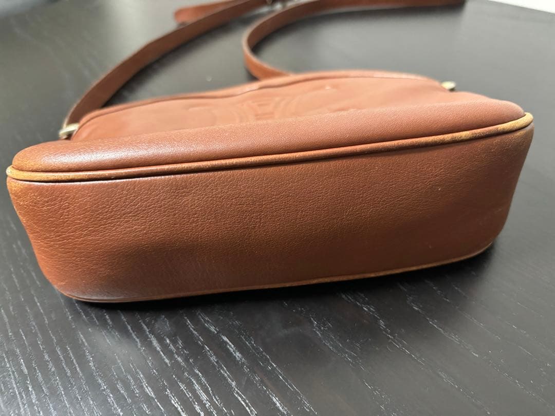 CELINE セリーヌ ショルダーバッグ トリオンフ 型押し ポシェット