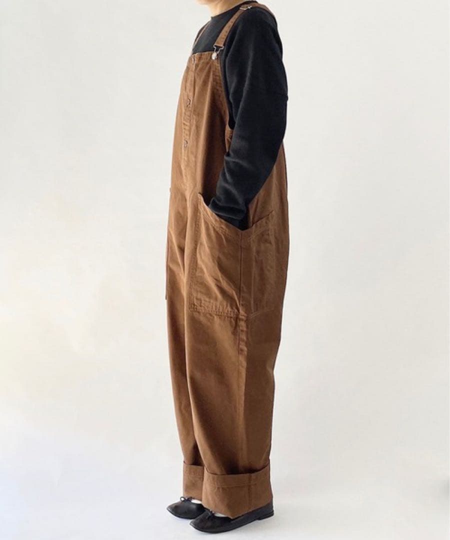 【美品】 ハーベスティー　オーバーオール　ブラウン　サイズ2 harvesty